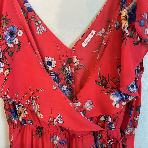 Soprano Red Floral Maxi Dress - Picture 7 of 9
